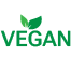 Pictogramme représentant un produit vegan, c'est-à-dire qu'aucune substance animale n'est intervenue dans sa fabrication. Ce produit n'a pas été testé sur les animaux.