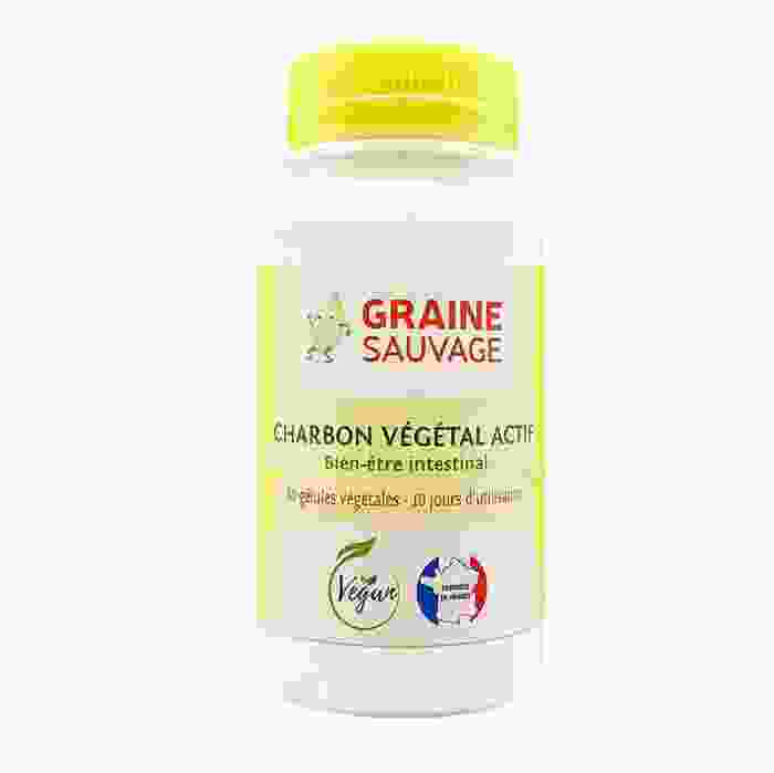 image de Charbon Végétal Actif - 80 gélules - Graine Sauvage