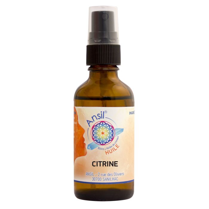 image de Citrine (huile de cristal) - 50 ml - Ansil