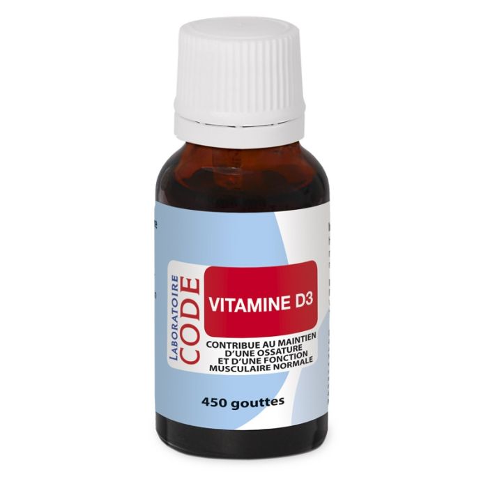 image de Vitamine D3 - 20 ml - Laboratoire Code