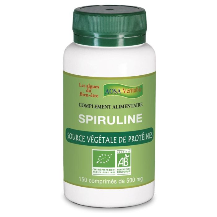image de Spiruline bio - 150 comprimés - Aosa Véritable