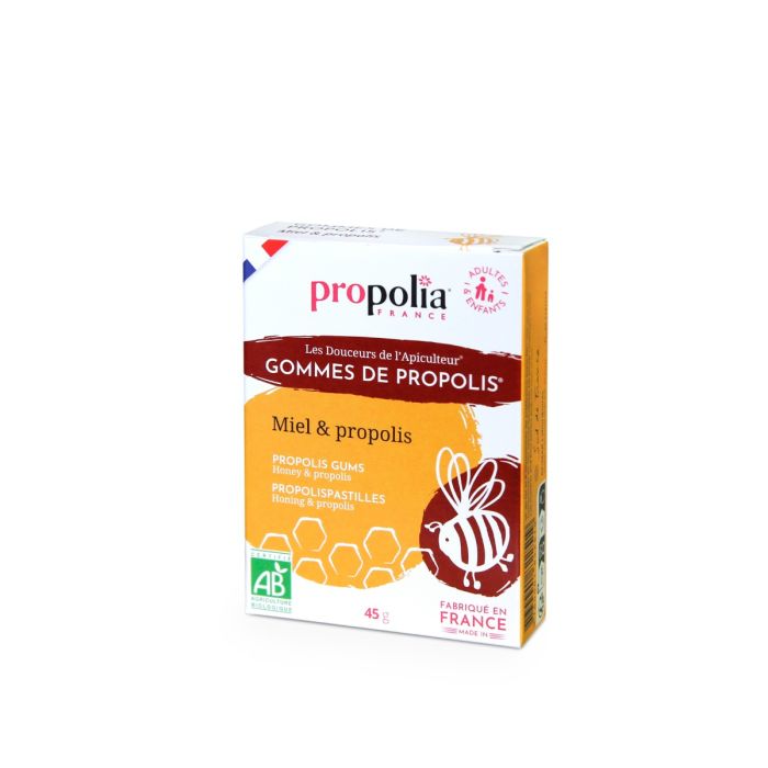 image de Gommes de Propolis Miel Bio - 45 g - Propolia