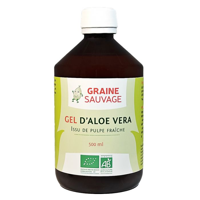 image de Gel d'Aloe Vera Bio - 500 ml / 1 L - Graine Sauvage