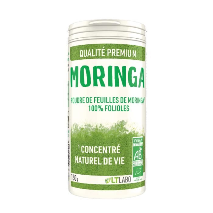 image de Moringa Bio poudre de feuilles - 150 g - LT Labo