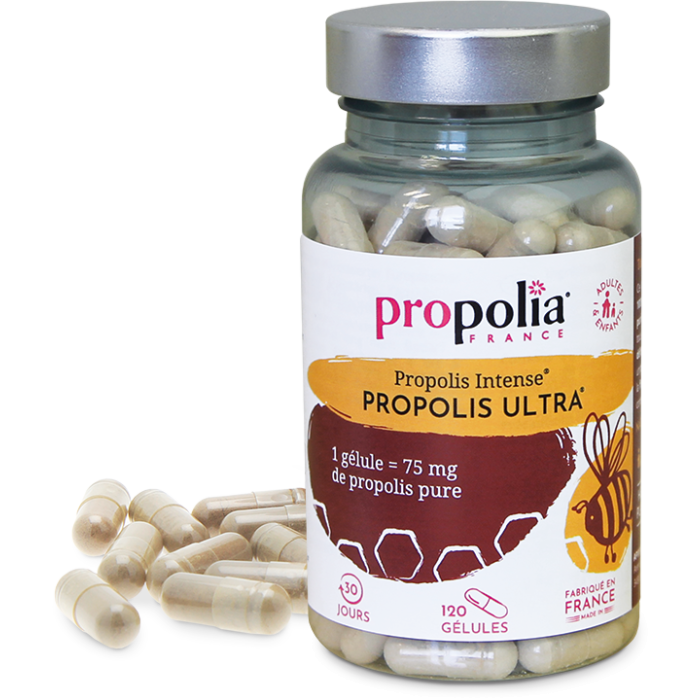 image de Gélules de Propolis : Propolis Ultra - 120 gélules - Propolia