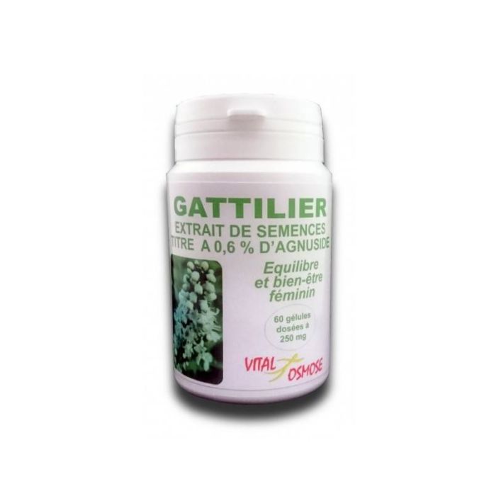 image de Gattilier extrait 250mg - 60 gélules - Vital Osmose